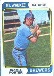 1974 Topps Baseball Cards      194     Darrell Porter
